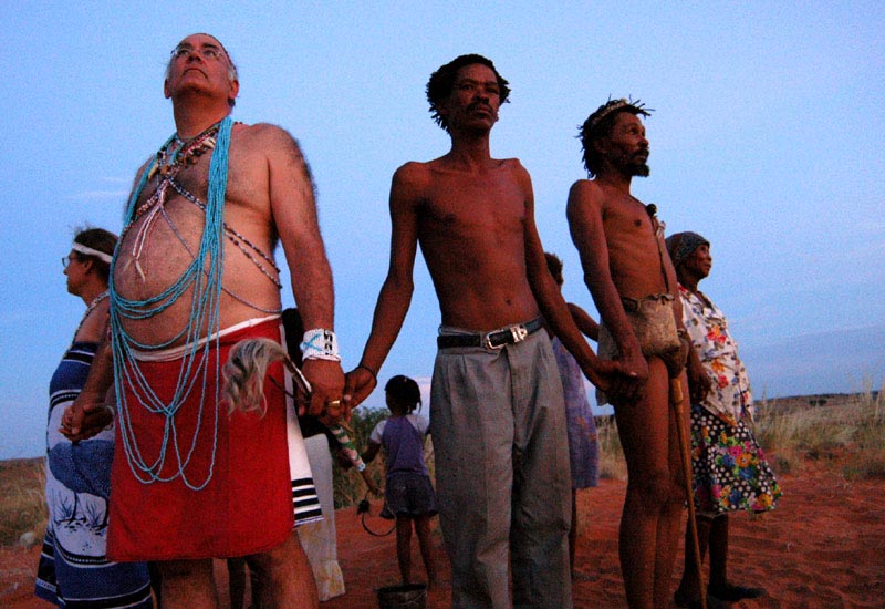 Travel Photo Essay: Cell Phone-Wielding Shamans Call Rain in South African 
                          Desert